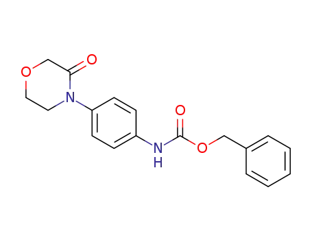[4-(3-oxo-morpholin-4-yl)phenyl]carbamic acid benzyl ester