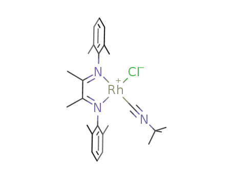 [RhCl(di-ortho-xylyl-α-diketimine)(tert-butyl isocyanide)]