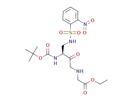 {[(S)-2-tert-Butoxycarbonylamino-3-(2-nitro-benzenesulfonylamino)-propionyl]-methyl-amino}-acetic acid ethyl ester
