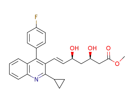 methyl (3R,5S,6E)-7-{2-cyclopropyl-4-(4-fluorophenyl)quinolin-3-yl}-3,5-dihydroxyhept-6-enoate