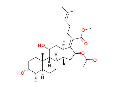methyl (Z)-2-((3R,4S,5S,8S,9S,10S,11R,13R,14S,16S)-16-acetoxy-3,11-dihydroxy-4,8,10,14-tetramethylhexadecahydro-17H-cyclopenta[a]phenanthren-17-ylidene)-6-methylhept-5-enoate