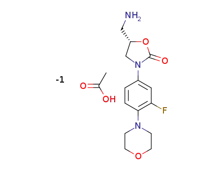 (S)-5-(aminomethyl)-3-(3-fluoro-4-morpholinophenyl)oxazolidin-2-one acetate