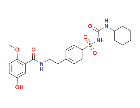 N-[2-(4-[N-(cyclohexylcarbamoyl)-sulfamoyl]-phenyl)-ethyl]-5-hydroxy-2-methoxybenzamide