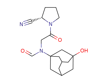 1-[N-formyl-N-(3-hydroxy-1-adamantyl)aminoacetyl]pyrrolidine-2-nitrile