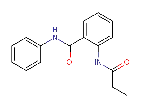Molecular Structure of 25628-85-7 (N-phenyl-2-(propionylamino)benzamide)