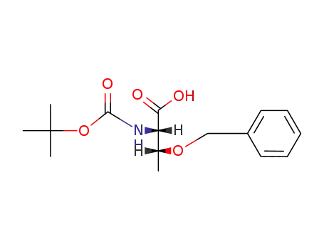 Molecular Structure of 15260-10-3 (Boc-O-Benzyl-L-threonine)