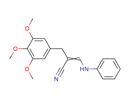 Benzenepropanenitrile,3,4,5-trimethoxy-a-[(phenylamino)methylene]-