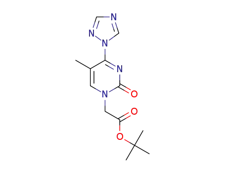 1-(tert-butoxycarbonylmethyl)-4-(1,2,4-triazolyl)thymine