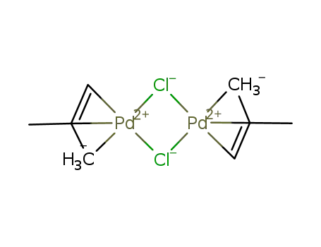 Molecular Structure of 12081-18-4 (BIS(2-METHYLALLYL)PALLADIUM CHLORIDE DIMER)