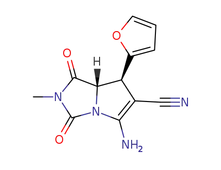 (trans-7,7a)-5-amino-7-(furan-2-yl)-2-methyl-1,3-dioxo-2,3,7,7a-tetrahydro-1H-pyrrolo[1,2-c]imidazole-6-carbonitrile