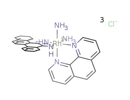 [Rh(5,6-chrysenequinone diimmine)(1,10-phenanthroline)(NH3)2]Cl3