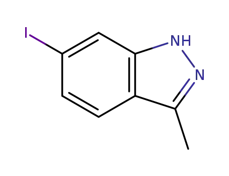 Molecular Structure of 1082041-53-9 (6-Iodo-3-methyl-1H-indazole)