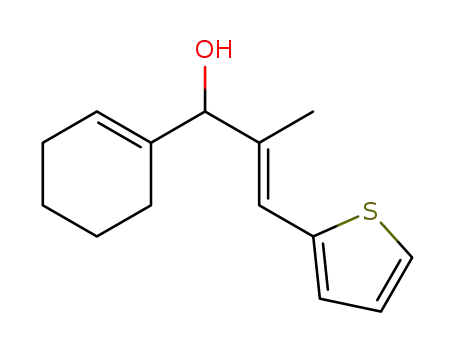 (E)-1-cyclohexenyl-2-methyl-3-(thiophen-2-yl)prop-2-en-1-ol