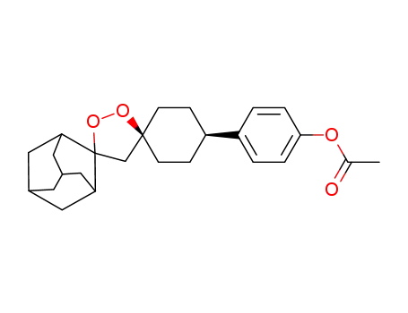 cis-adamantane-2-spiro-3′-8′-(4′-acetoxyphenyl)-1′,2′-dioxaspiro[4.5]-decane