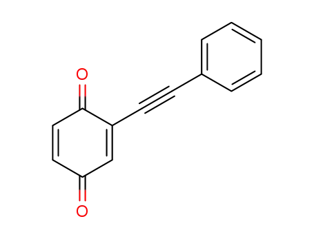 Molecular Structure of 89845-28-3 (2,5-Cyclohexadiene-1,4-dione, 2-(phenylethynyl)-)