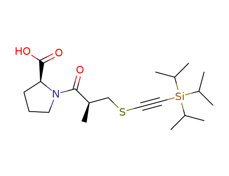(S)-1-((S)-2-methyl-3-(((triisopropylsilyl)ethynyl)thio)propanoyl)pyrrolidine-2-carboxylic acid