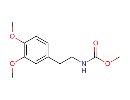 Molecular Structure of 35690-71-2 (Carbamic acid, [2-(3,4-dimethoxyphenyl)ethyl]-, methyl ester)