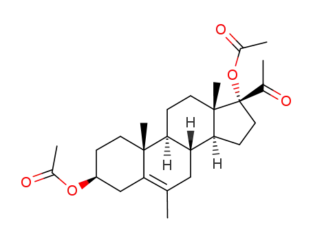 Molecular Structure of 60446-57-3 (6-METHYL-17A-HYDROXY PREGNENOLONE DIACETATE))