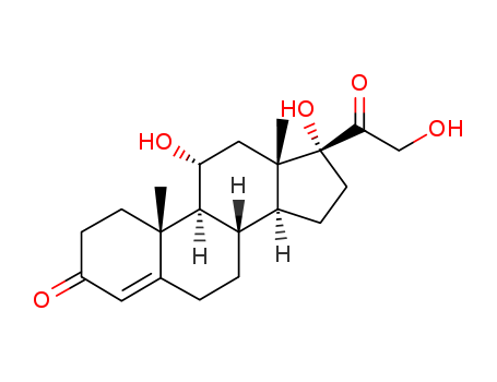 Pregn-4-ene-3,20-dione,11,17,21-trihydroxy-, (11a)-