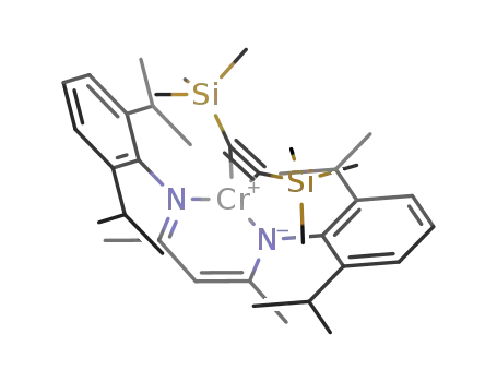(i-Pr2Ph)2nacnacCr(η2-C2(SiMe3)2)