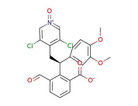 [(1S)-2-(3,5-dichloro-1-oxido-pyridin-1-ium-4-yl)-1-(3,4-dimethoxyphenyl)ethyl]3-formylbenzoate