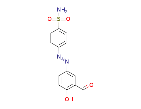 Molecular Structure of 215177-60-9 (Benzenesulfonamide, 4-[(3-formyl-4-hydroxyphenyl)azo]-)