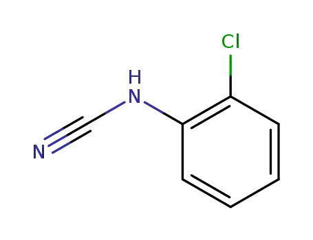 Molecular Structure of 45765-25-1 (o-Chlorophenylcyanamide)