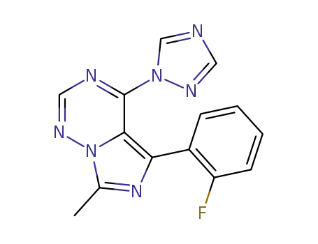 5-(2-fluorophenyl)-7-methyl-4-(1H-1,2,4-triazol-1-yl)imidazo[5,1-f][1,2,4]triazine