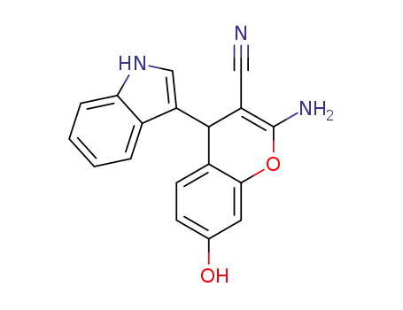2-amino-7-hydroxy-4-(1H-indol-3-yl)-4H-chromene-3-carbonitrile