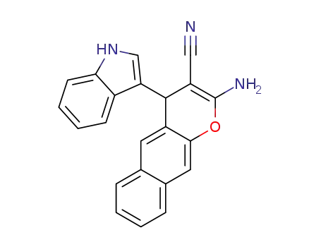2-amino-4-(1H-indol-3-yl)-4H-benzo[g]chromene-3-carbonitrile