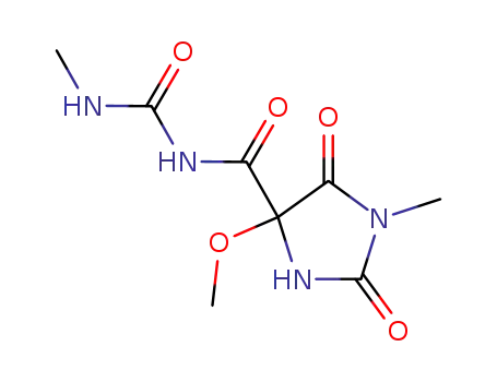 1-(5-methoxy-3-methylhydantoin-5-carbonyl)-3-methylurea