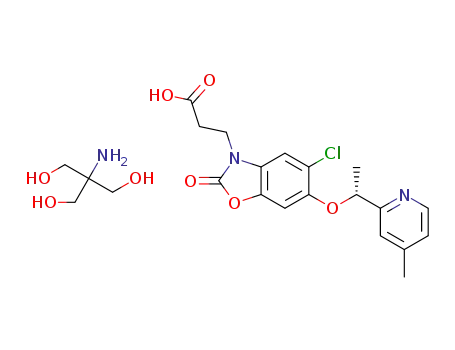 2-amino-2-(hydroxymethyl)propane-1,3-diol 3-{5-chloro-6-[(1R)-1-(4-methylpyridin-2-yl)ethoxy]-2-oxo-2,3-dihydro-1,3-benzoxazol-3-yl}propanoic acid