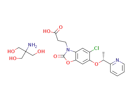 2-amino-2-(hydroxymethyl)propane-1,3-diol (R)-3-{5-chloro-2-oxo-6-[1-(pyridin-2-yl)ethoxy]-2,3-dihydro-1,3-benzoxazol-3-yl}propanoic acid