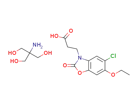 2-amino-2-(hydroxymethyl)propane-1,3-diol 3-(5-chloro-6-ethoxy-2-oxo-2,3-dihydro-1,3-benzoxazol-3-yl)propanoic acid