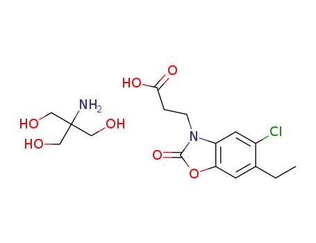 2-amino-2-(hydroxymethyl)propane-1,3-diol 3-(5-chloro-6-ethyl-2-oxo-2,3-dihydro-1,3-benzoxazol-3-yl)propanoic acid