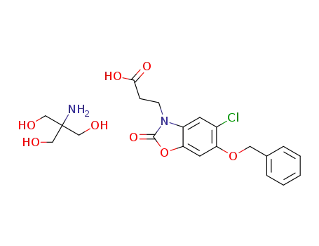 2-amino-2-(hydroxymethyl)propane-1,3-diol 3-[6-(benzyloxy)-5-chloro-2-oxo-2,3-dihydro-1,3-benzoxazol-3-yl]propanoic acid