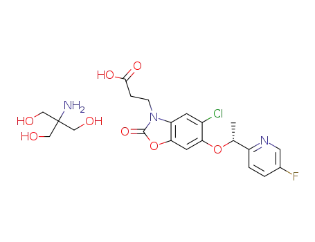 2-amino-2-(hydroxymethyl)propane-1,3-diol 3-{5-chloro-6-[(1R)-1-(5-fluoropyridin-2-yl)ethoxy]-2-oxo-2,3-dihydro-1,3-benzoxazol-3-yl}propanoic acid