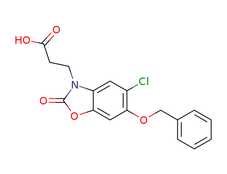 3-[6-(benzyloxy)-5-chloro-2-oxo-2,3-dihydro-1,3-benzoxazol-3-yl]propanoic acid
