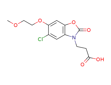 3-[5-chloro-6-(2-methoxyethoxy)-2-oxo-2,3-dihydro-1,3-benzoxazol-3-yl]propanoic acid
