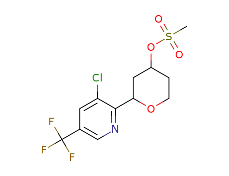 2-(3-chloro-5-(trifluoromethyl)pyridin-2-yl)tetrahydro-2H-pyran-4-yl methanesulfonate