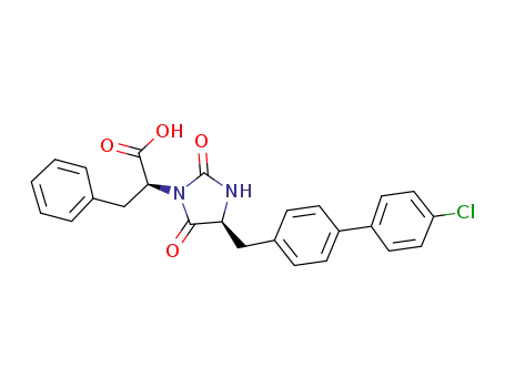 (S)-2-((S)-4-((4'-chlorobiphenyl-4-yl)methyl)-2,5-dioxoimidazolidin-1-yl)-3-phenylpropanoic acid