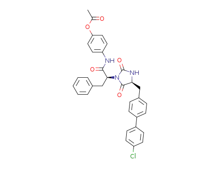 4-((S)-2-((S)-4-((4'-chlorobiphenyl-4-yl)methyl)-2,5-dioxoimidazolidin-1-yl)-3-phenylpropanamido)phenyl acetate