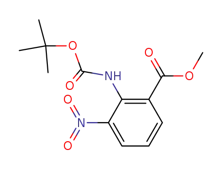 Benzoic acid,2-[[(1,1-dimethylethoxy)carbonyl]amino]-3-nitro-, methyl ester