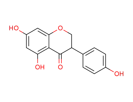 Molecular Structure of 21554-71-2 (4H-1-Benzopyran-4-one, 2,3-dihydro-5,7-dihydroxy-3-(4-hydroxyphenyl)-)
