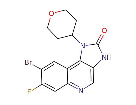 8-bromo-7-fluoro-1-(oxan-4-yl)-3H-imidazo[4,5-c]quinolin-2-one