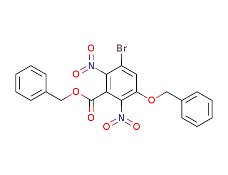 Molecular Structure of 67973-25-5 (3-BROMO-5-BENZYLOXY-2,6-DINITROBENZOIC ACID BENZYL ESTER)