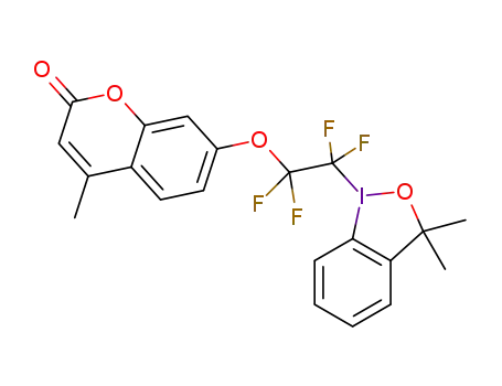 7-(2-(3,3-dimethyl-1λ3-benzo[d][1,2]iodaoxol-1(3H)-yl)-1,1,2,2-tetrafluoroethoxy)-4-methyl-2H-chromen-2-one