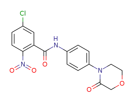 5-chloro-2-nitro-N-(4-(3-oxomorpholino)phenyl)benzamide