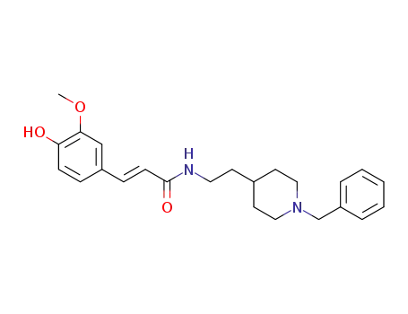 (E)-N-(2-(1-benzylpiperidin-4-yl)ethyl)-3-(4-hydroxy-3-methoxyphenyl)acrylamide