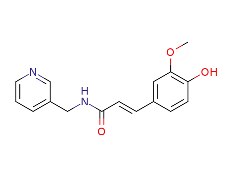(E)-3-(4-hydroxy-3-methoxyphenyl)-N-(pyridin-3-ylmethyl)acrylamide